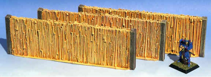 ACJ005 - Tall Bamboo Walls 6" Long (3 pcs) - Click Image to Close