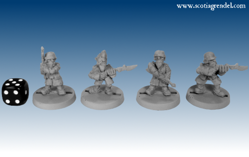 GOW3004 - Regulars with Rifles in Greatcoats