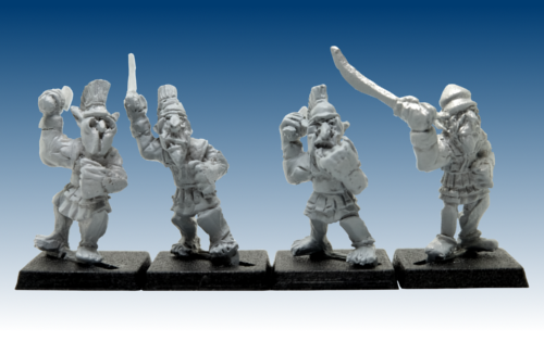 GOW5010 - Hopgoblin in Linen armour with Swords II - Click Image to Close