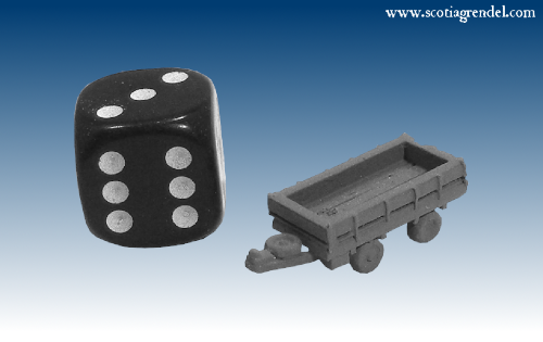 NE037 - Medium trailer front and rear axles with sides