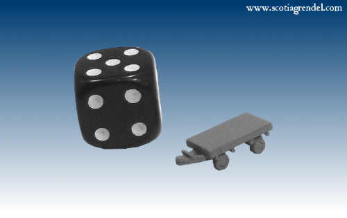 NE039 - Small flatbed trailer front and rear axles