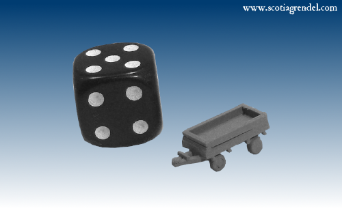 NE041 - Small trailer front and rear axles with sides