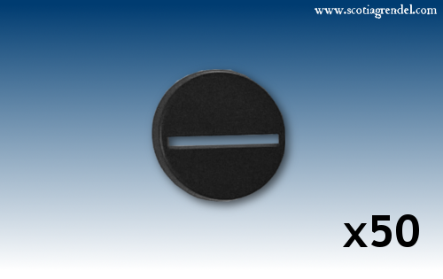 ACR85 - 50x 25mm Round Slotta Bases - Click Image to Close