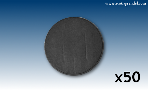 ACR93 - 50x 40mm Round Slotta Bases - Click Image to Close