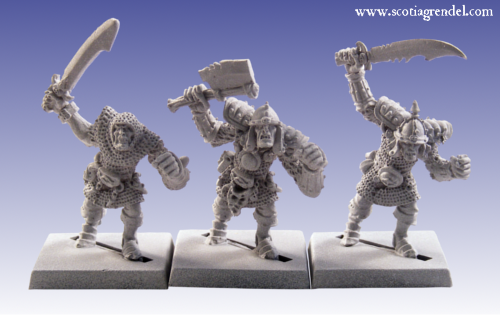 GFR0015 - Greater Orcs with Hand Weapons II - Click Image to Close